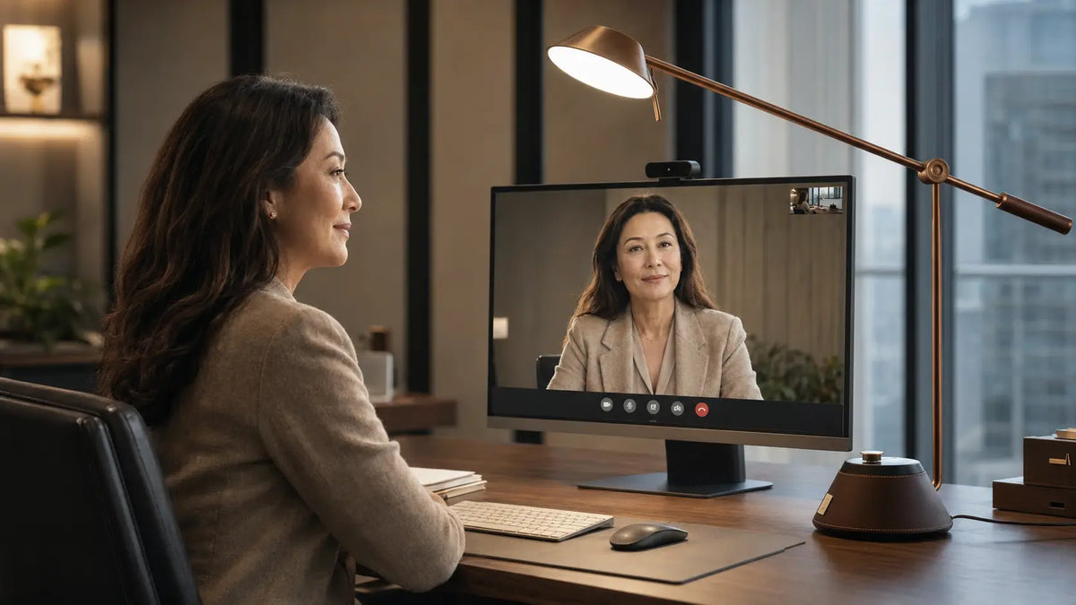 Harlowelife editorial image for A video call is a lighting task, not merely a camera setting.