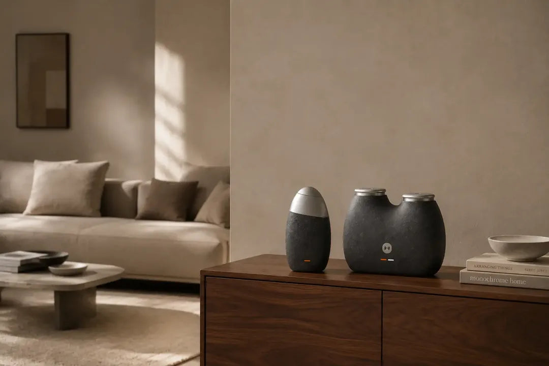 VELA shown complete in a quiet architectural setting